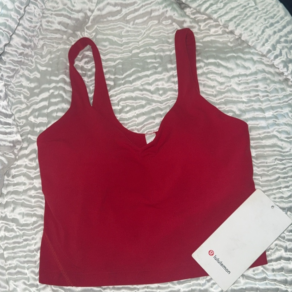 NWT Lululemon Lunar New Year Align Tank Top Dark Red Size 4 - Picture 2 of 8